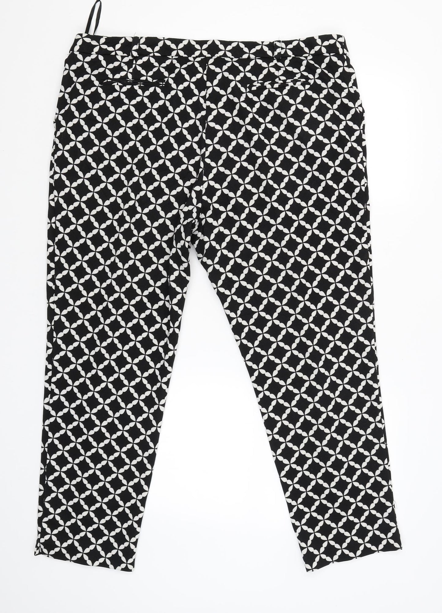 George Womens Black   Capri Trousers Size 18 L25 in