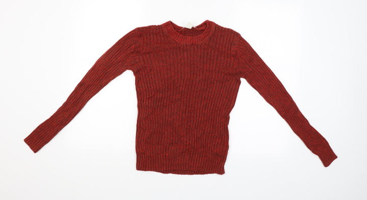 H&M Womens Red   Pullover Jumper Size S