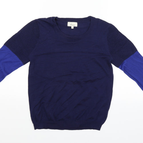 Linea Womens Blue   Pullover Jumper Size M