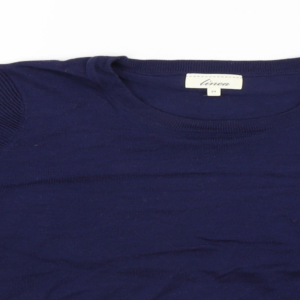 Linea Womens Blue   Pullover Jumper Size M