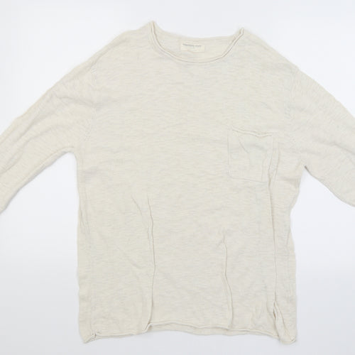 Cedar Wood State Mens Beige   Pullover Jumper Size L