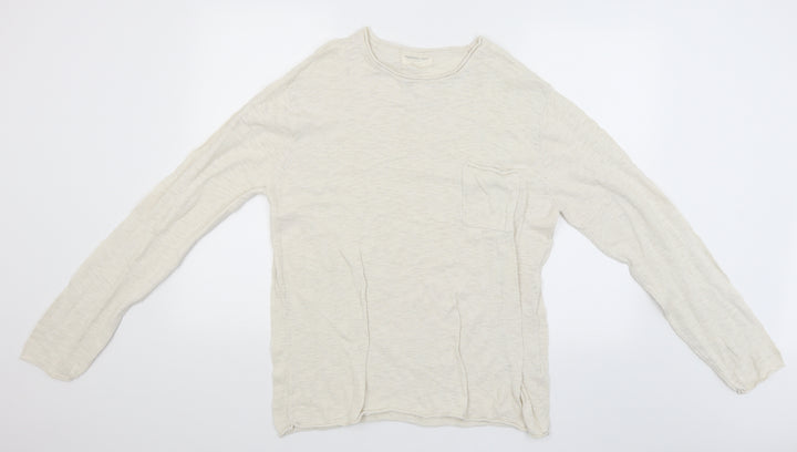 Cedar Wood State Mens Beige   Pullover Jumper Size L