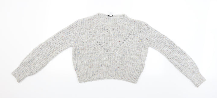 Topshop Womens Grey Pullover Jumper Size S