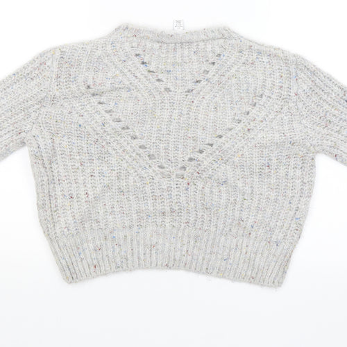 Topshop Womens Grey   Pullover Jumper Size S
