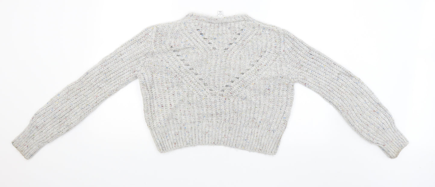 Topshop Womens Grey   Pullover Jumper Size S