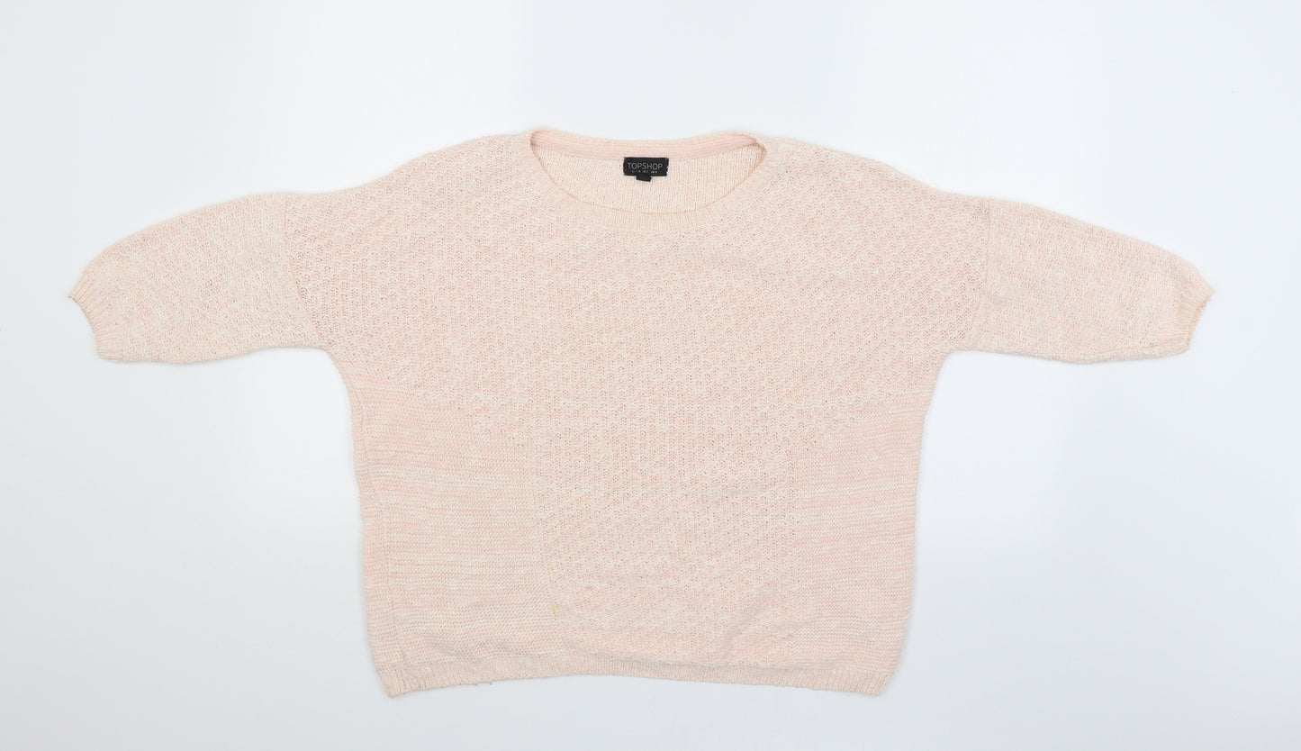 Topshop Womens Pink   Pullover Jumper Size 6