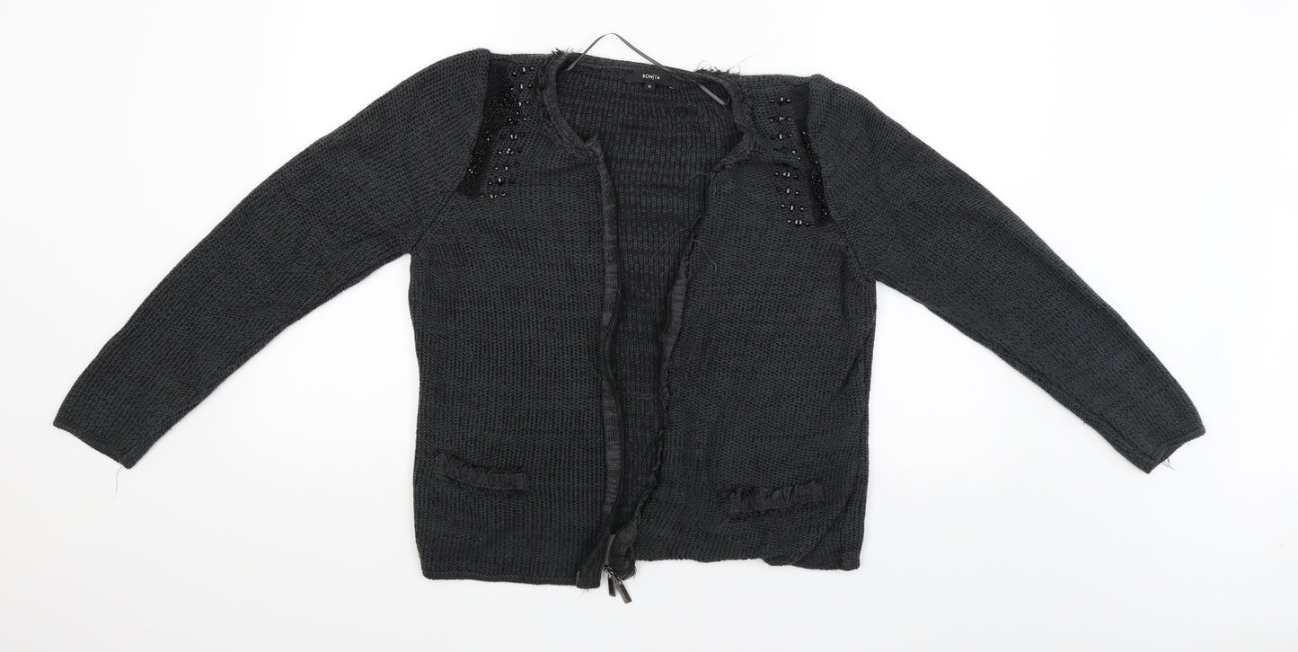 Bonita Womens Green   Cardigan Jumper Size M
