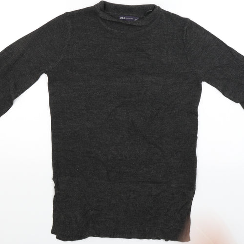 M&S Womens Grey   Pullover Jumper Size S
