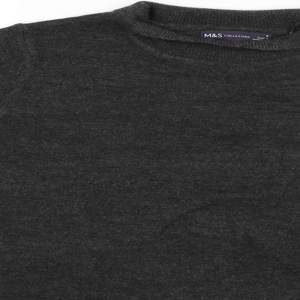 M&S Womens Grey   Pullover Jumper Size S