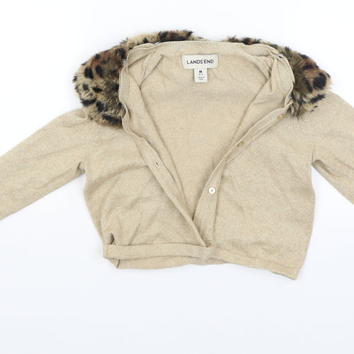 Lands' End Girls Gold   Jacket Coat Size M