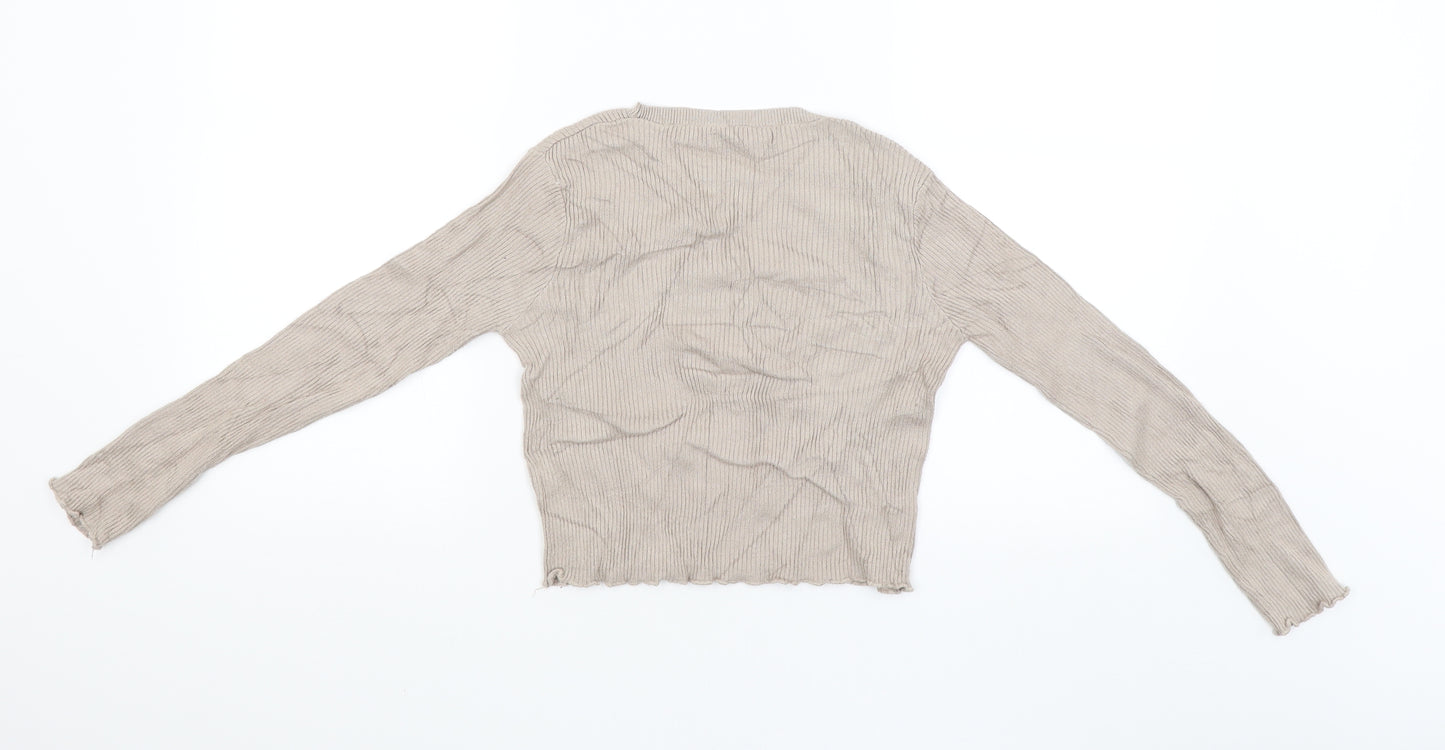 Pull&Bear Girls Beige   Pullover Jumper Size M