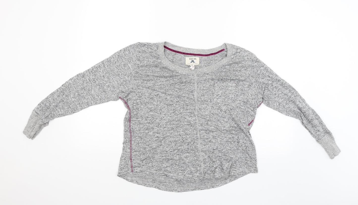 Night Owl Womens Grey   Pullover Jumper Size M