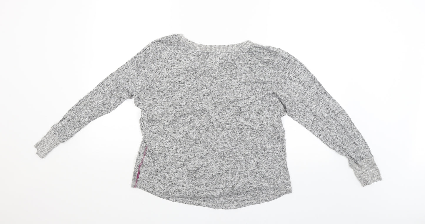 Night Owl Womens Grey   Pullover Jumper Size M