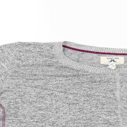 Night Owl Womens Grey   Pullover Jumper Size M