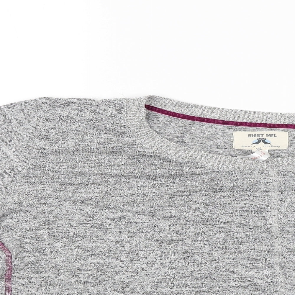 Night Owl Womens Grey   Pullover Jumper Size M