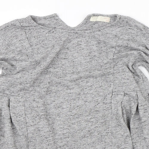 Zara Girls Grey   Pullover Jumper Size 13-14 Years