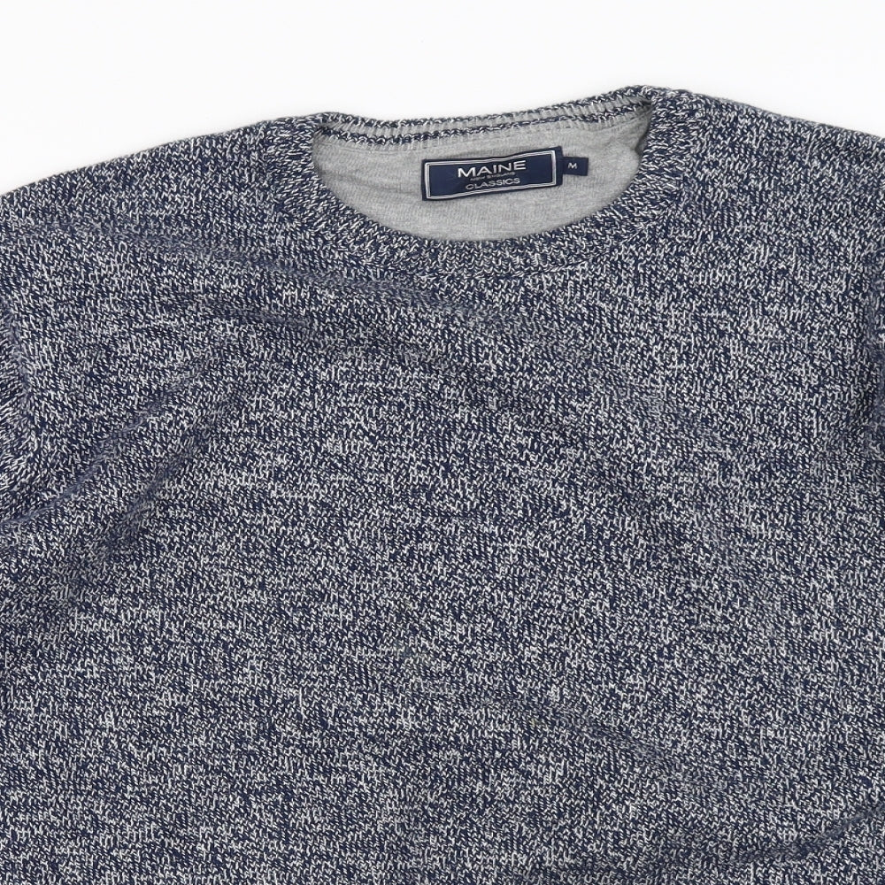 Main Mens Blue  Knit Pullover Jumper Size M