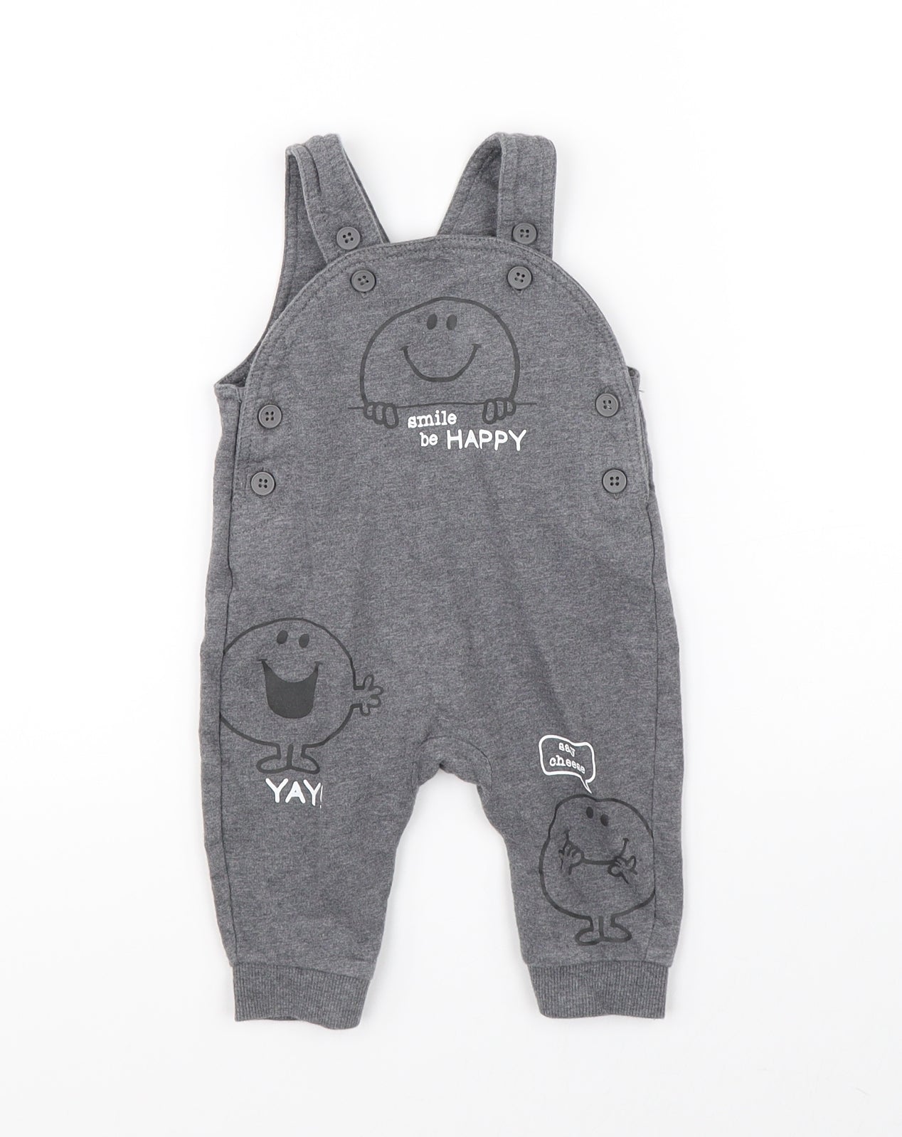 George Baby Grey   Dungaree One-Piece Size 3-6 Months