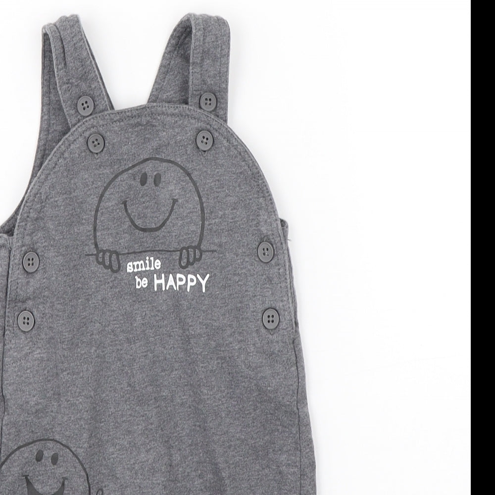 George Baby Grey   Dungaree One-Piece Size 3-6 Months