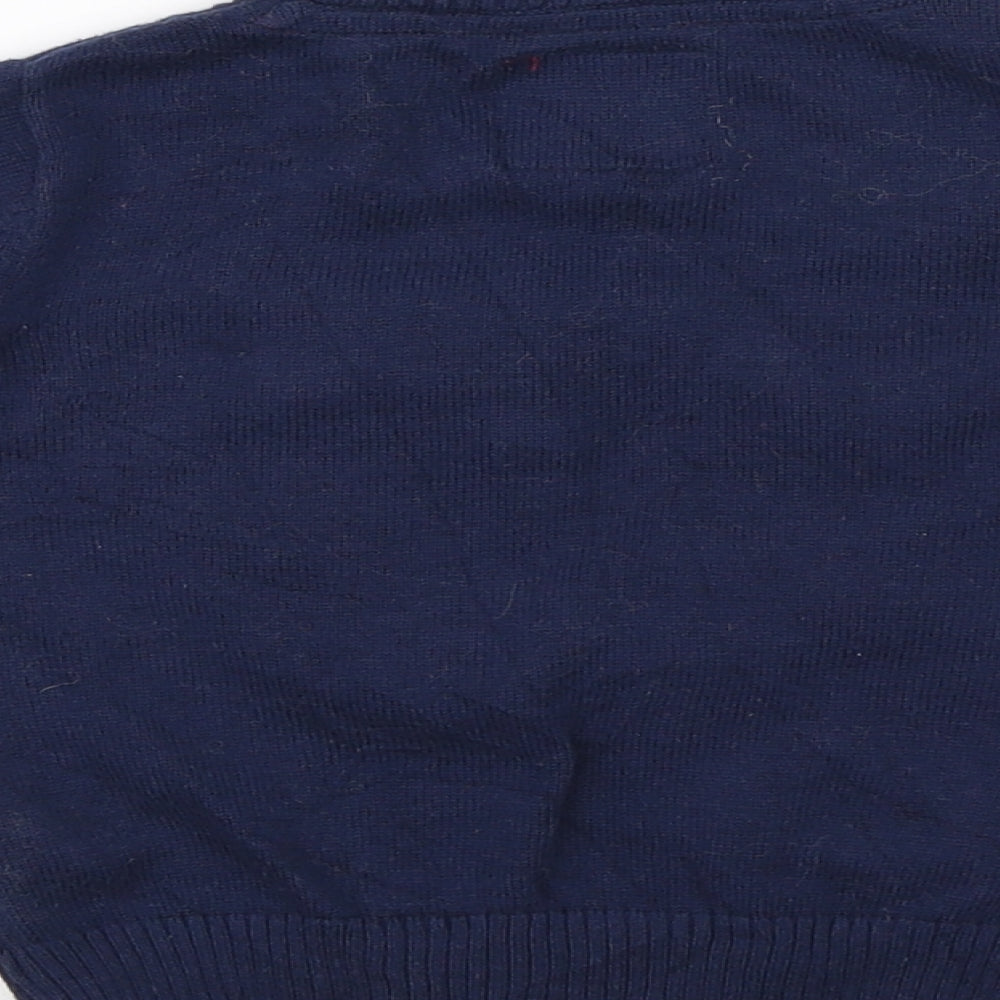 Rebel Boys Blue  Knit Pullover Jumper Size 12-18 Months  - christmas