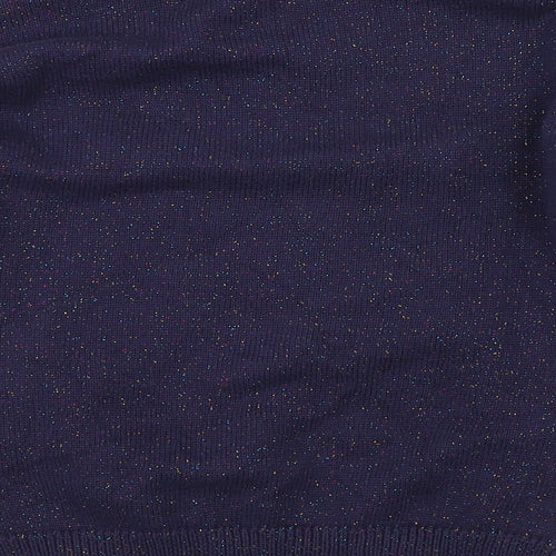 Galeries Lafayette Girls Blue  Knit Pullover Jumper Size 10 Years