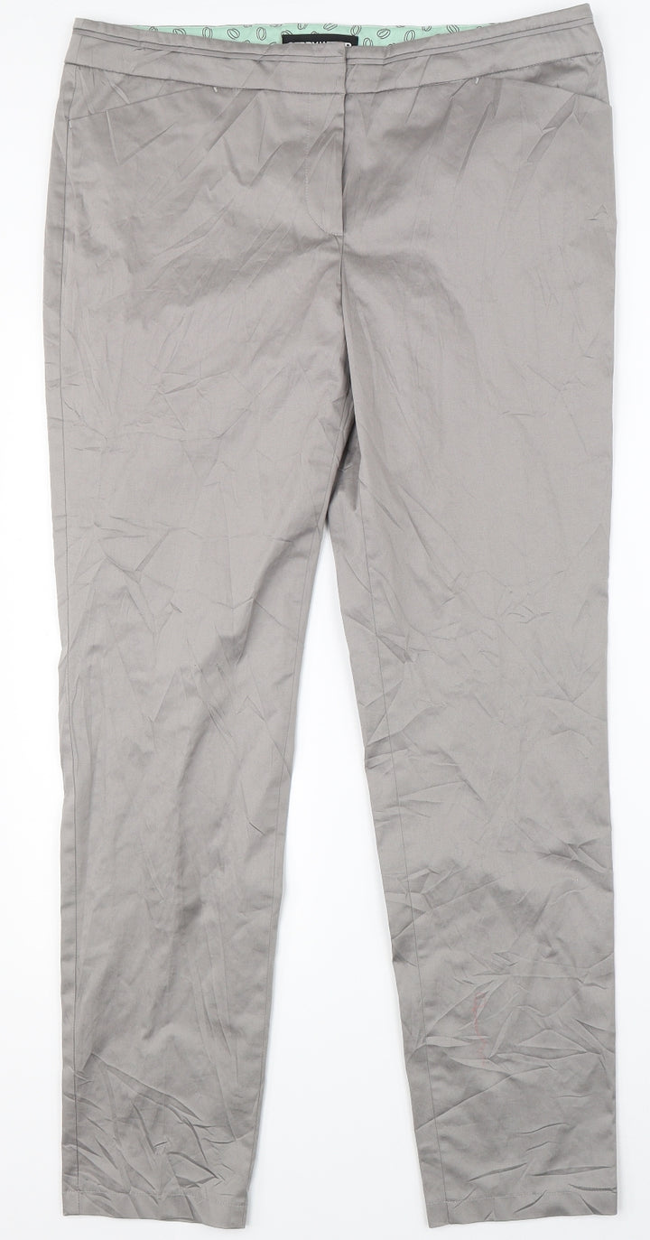 Gerry Weber Womens Grey   Dress Pants Trousers Size 38 in L30 in