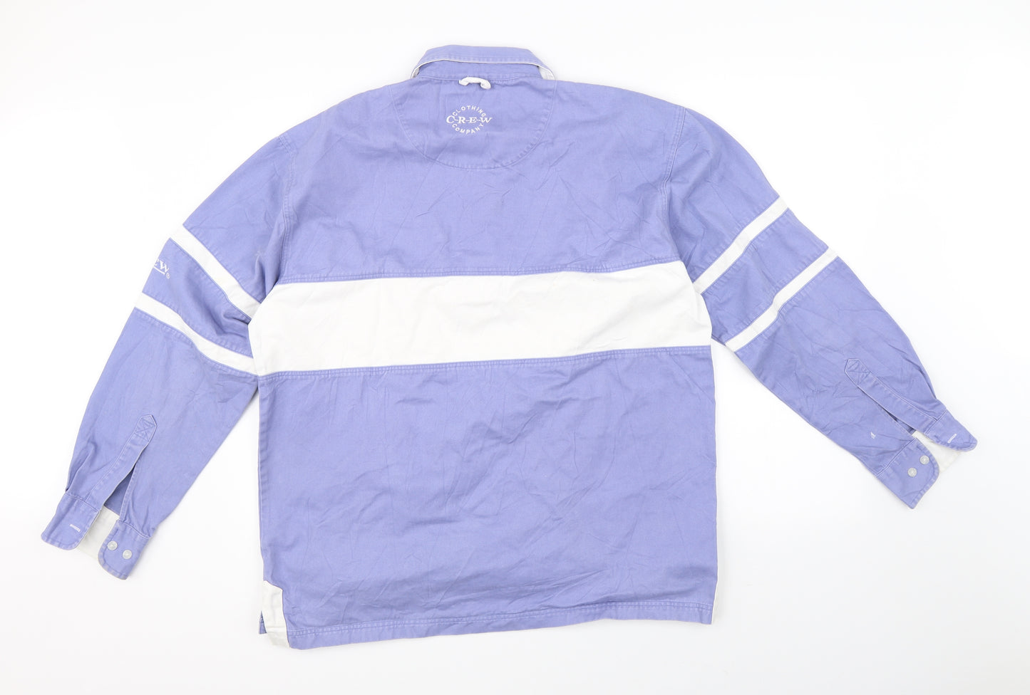 Crew Clothing Company Mens Blue Striped  Pullover Jumper Size M