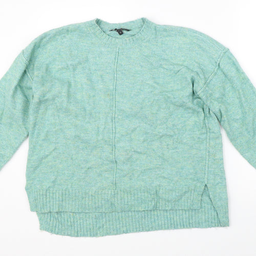 Love Knitwear Womens Green  Knit Pullover Jumper Size 14