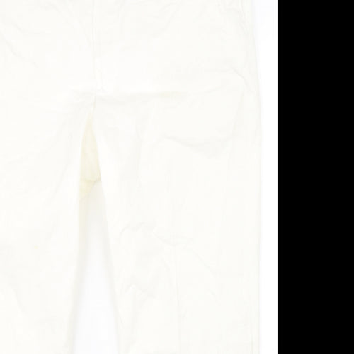 Preworn Womens White   Cropped Trousers Size 42 in L28 in