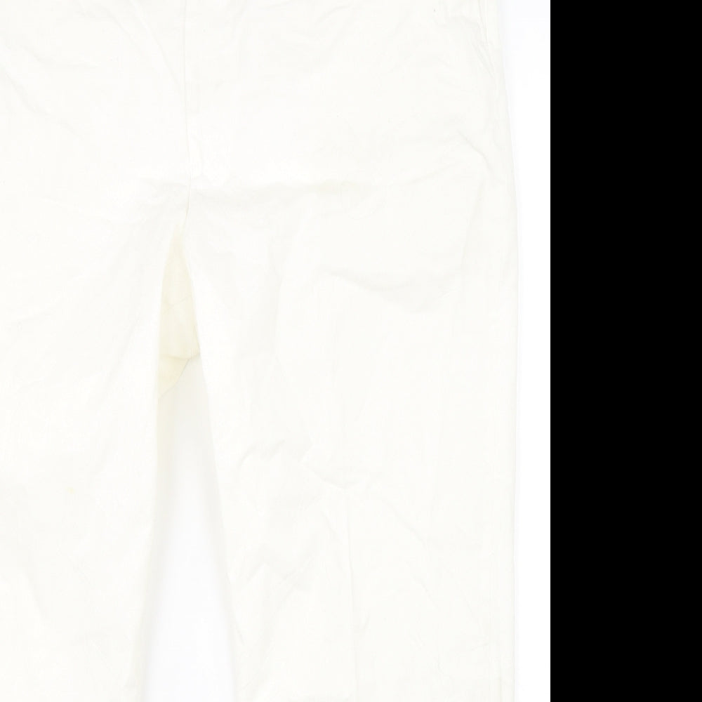 Preworn Womens White   Cropped Trousers Size 42 in L28 in