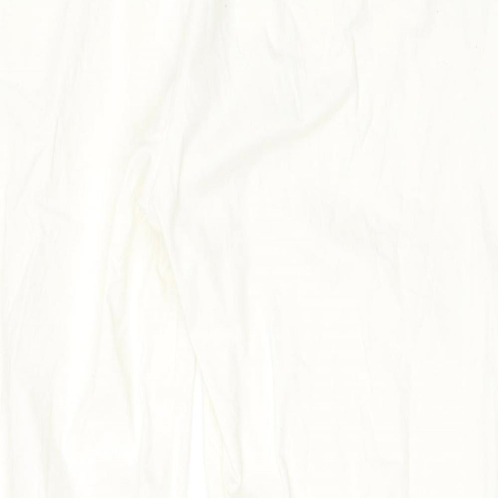 Preworn Womens White   Cropped Trousers Size 42 in L28 in