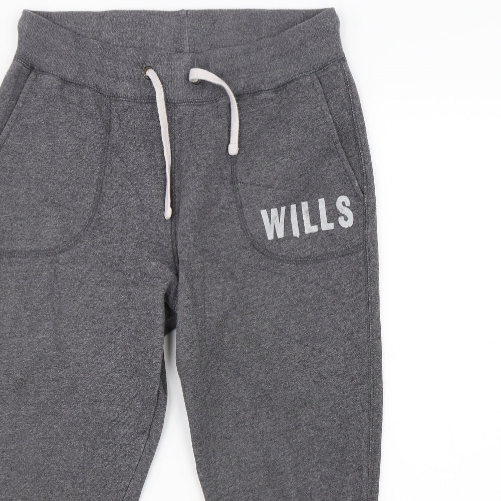 Jack Wills Womens Grey   Sweatpants Trousers Size 12 L20 in