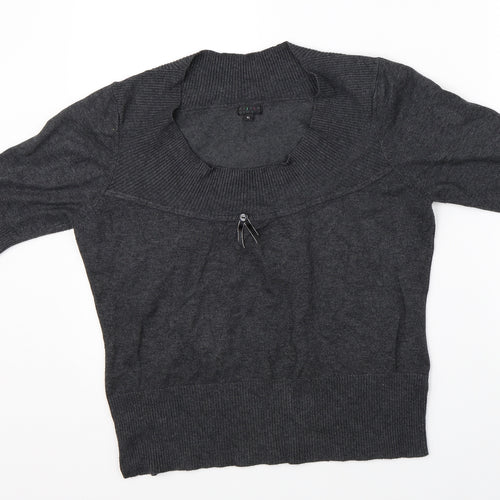HIJKLM Womens Grey   Pullover Jumper Size XL