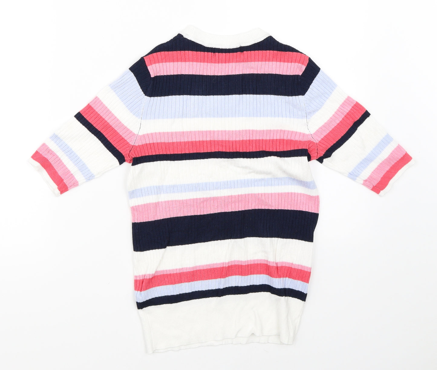 Marks & Spencer Womens Multicoloured Striped Knit Pullover Jumper Size 10
