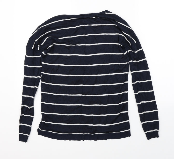 Atmosphere Womens Blue Striped  Pullover Jumper Size 8
