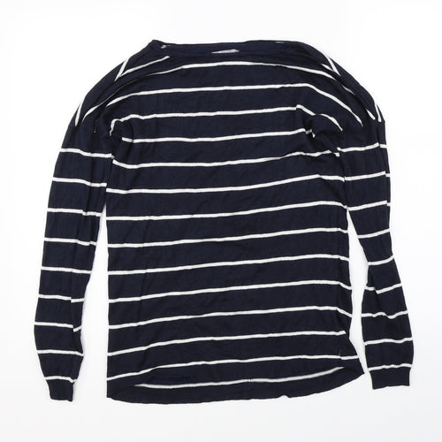 Atmosphere Womens Blue Striped  Pullover Jumper Size 8