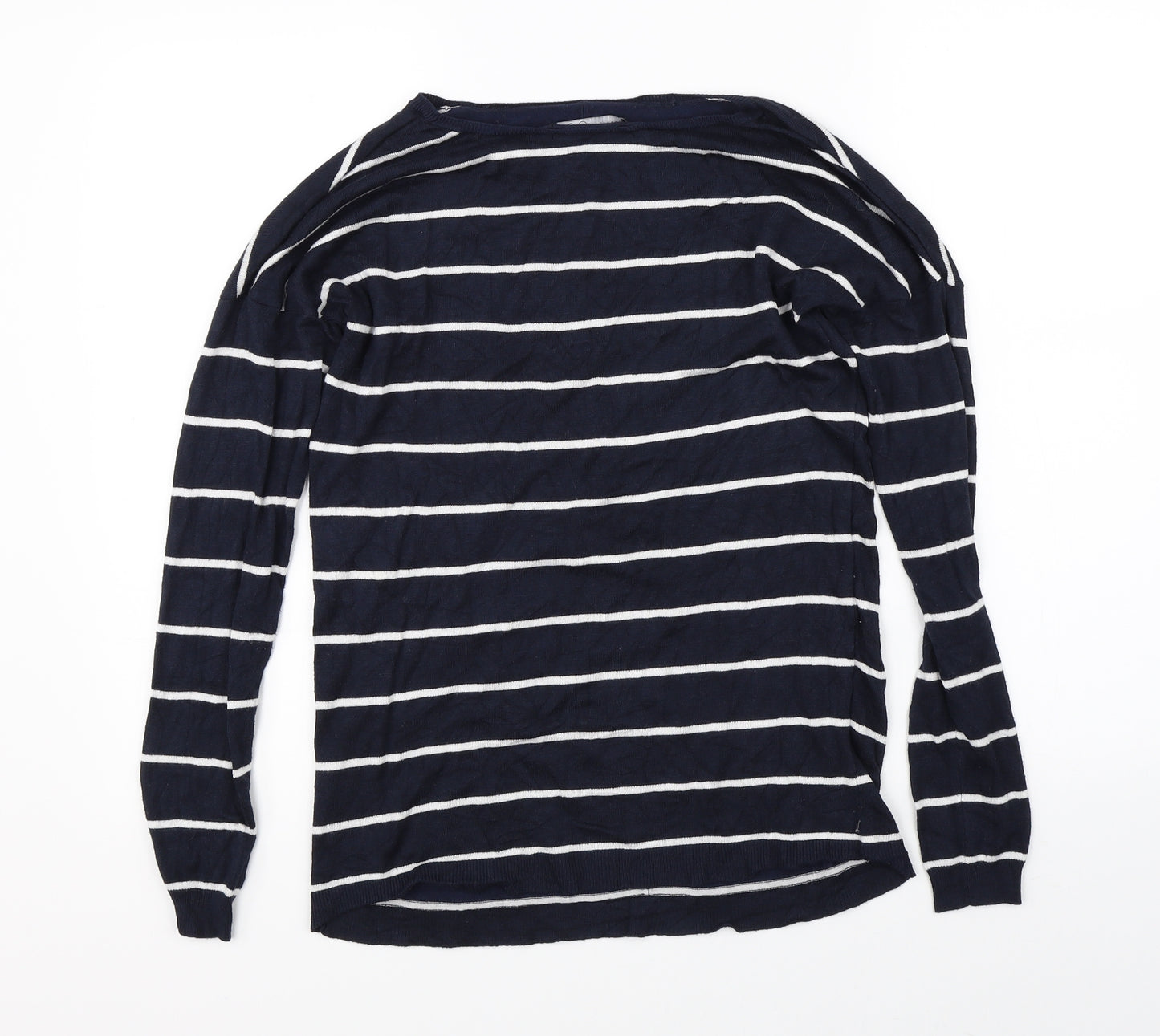 Atmosphere Womens Blue Striped  Pullover Jumper Size 8