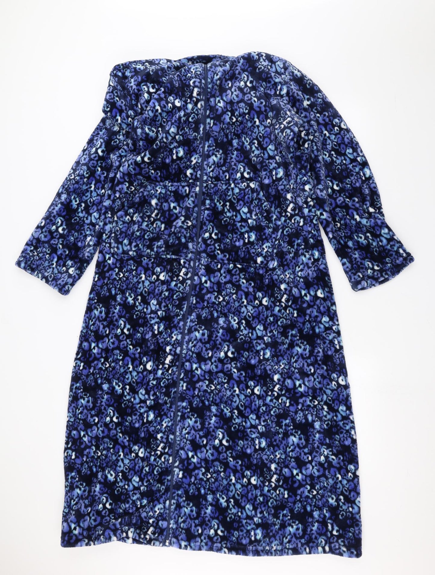 M&Co Womens Blue Solid  Babydoll Pyjama Top Size 14