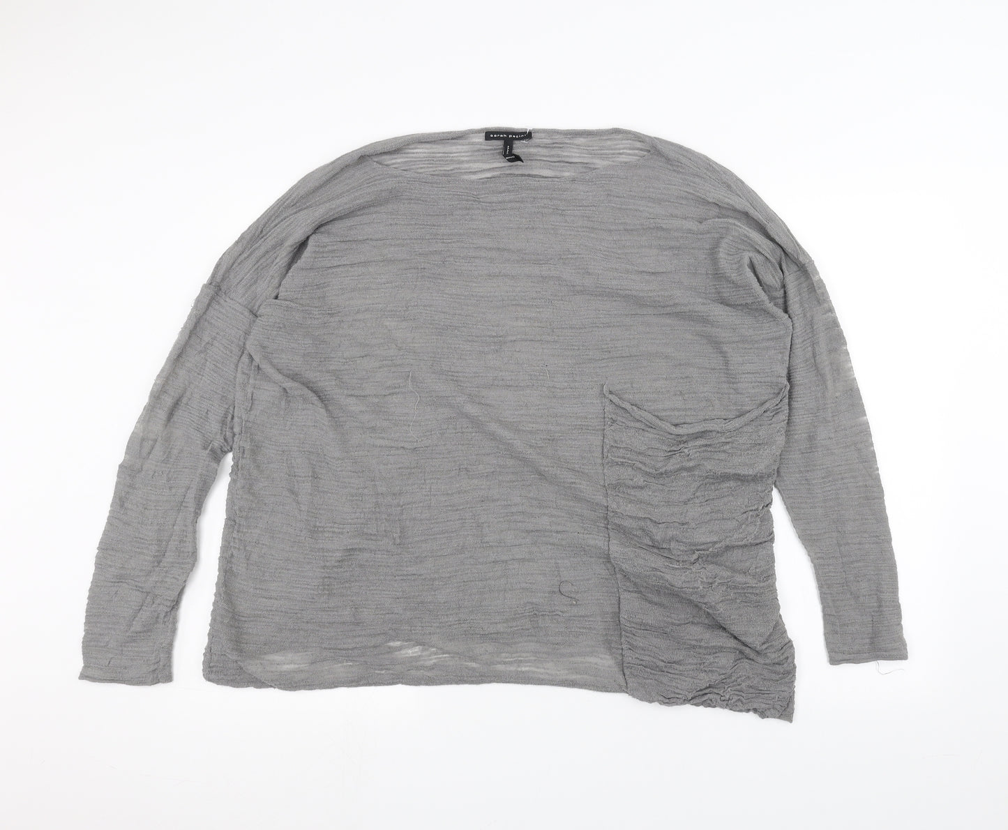 Sarah Pacini Womens Grey   Pullover Jumper One Size