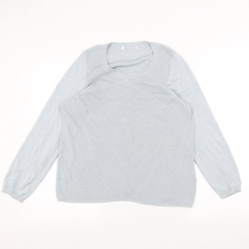 Marks and Spencer Womens Blue   Pullover Jumper Size 16