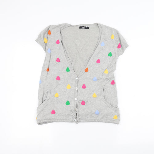 Zuiki Womens Grey   Cardigan Jumper Size S