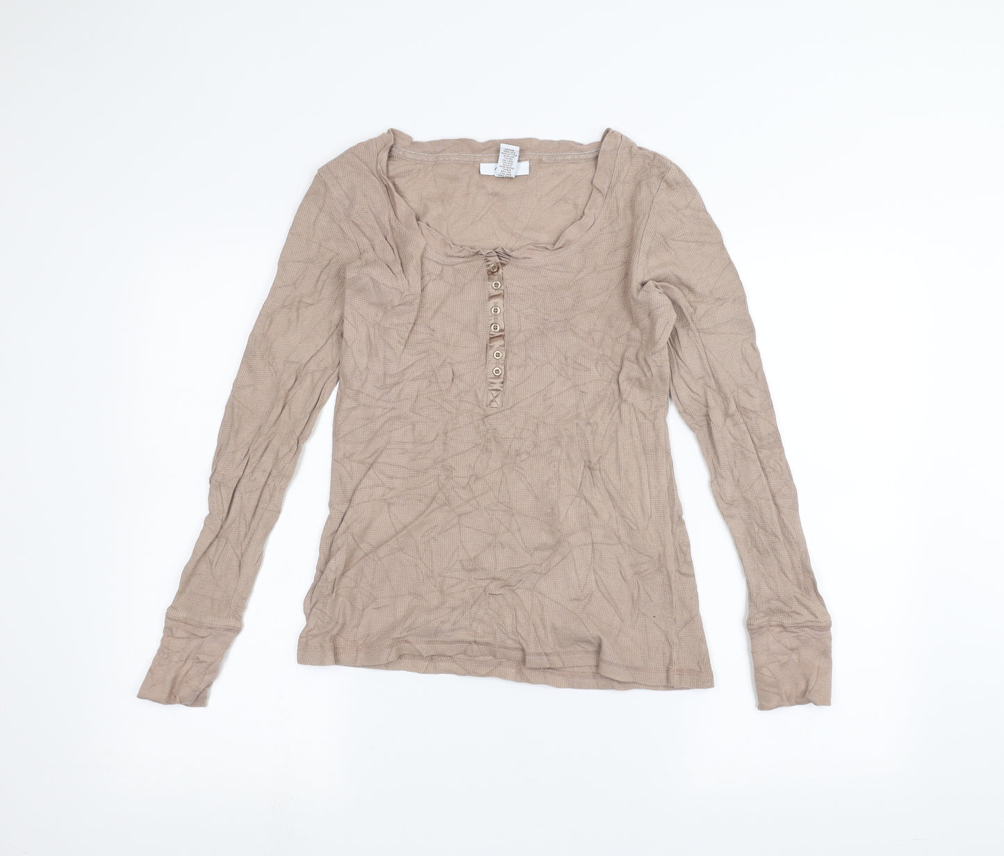 Alfani Womens Brown   Basic T-Shirt Size L