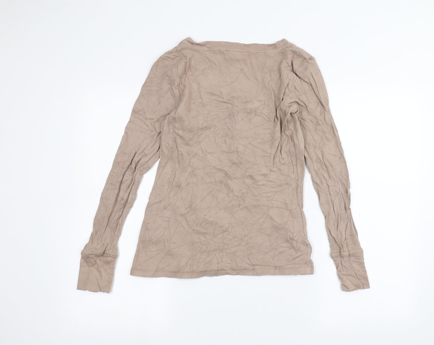Alfani Womens Brown   Basic T-Shirt Size L