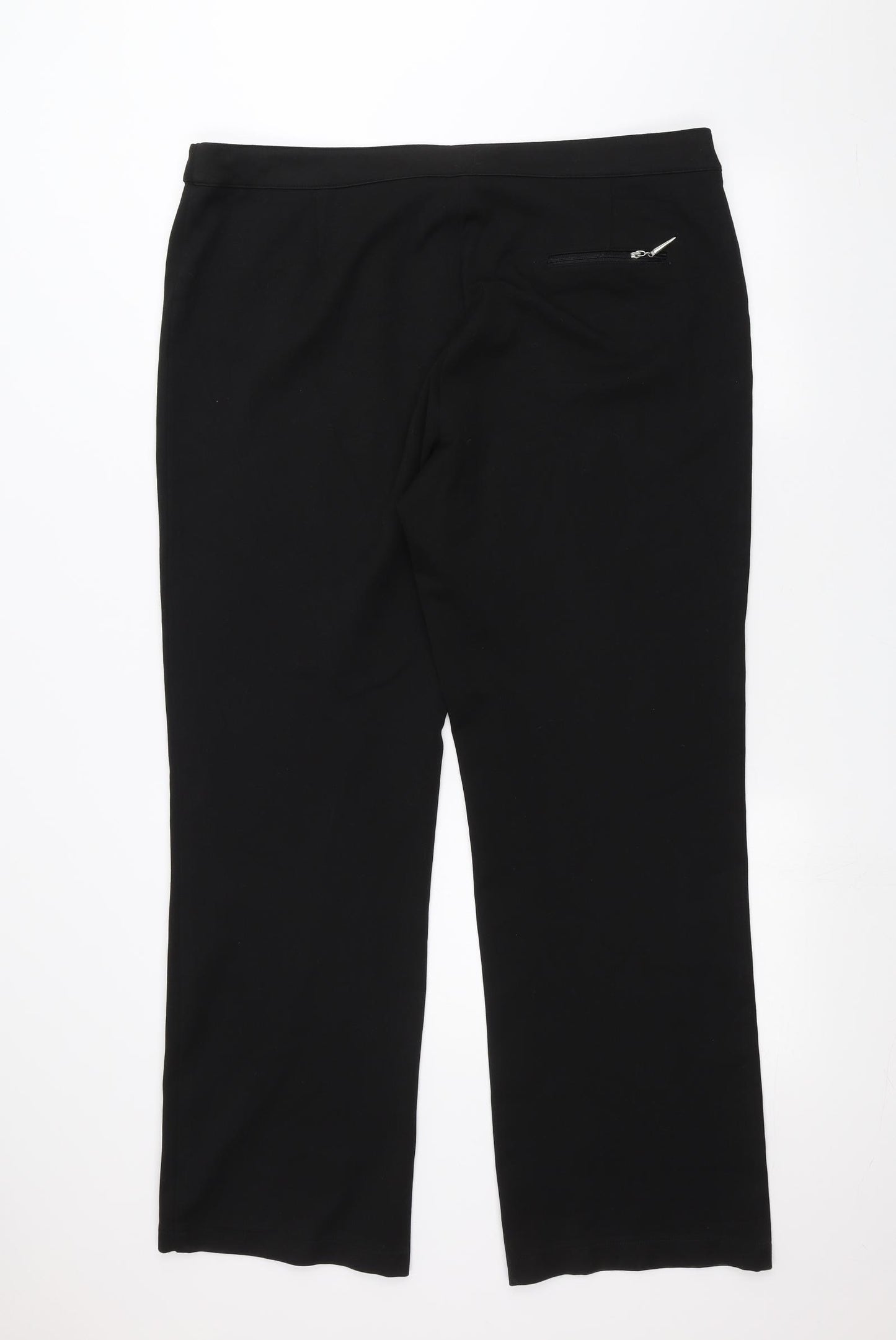 Preworn Womens Black   Trousers  Size 16 L29 in
