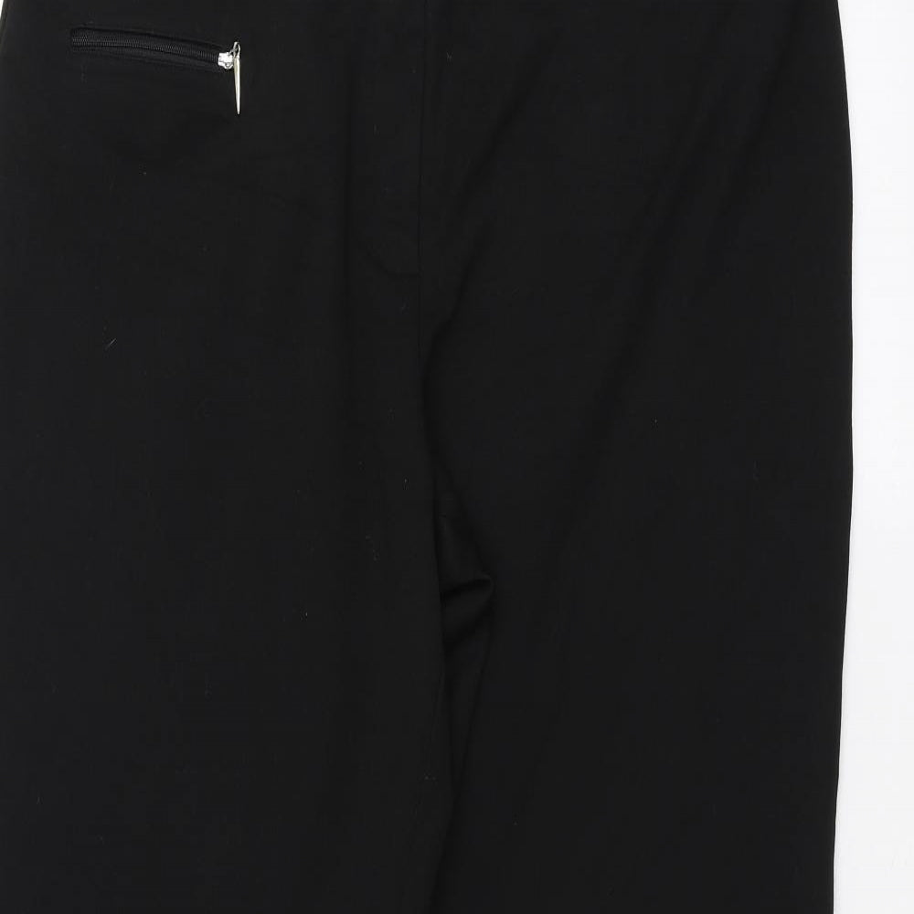 Preworn Womens Black   Trousers  Size 16 L29 in