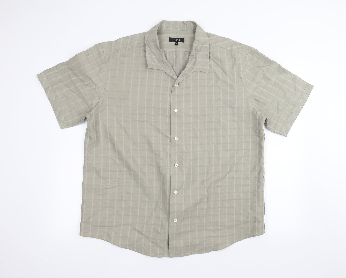 NEXT Mens Green    Dress Shirt Size XL