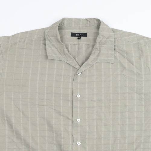 NEXT Mens Green    Dress Shirt Size XL