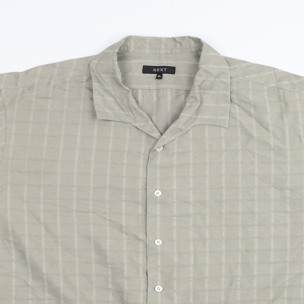 NEXT Mens Green    Dress Shirt Size XL