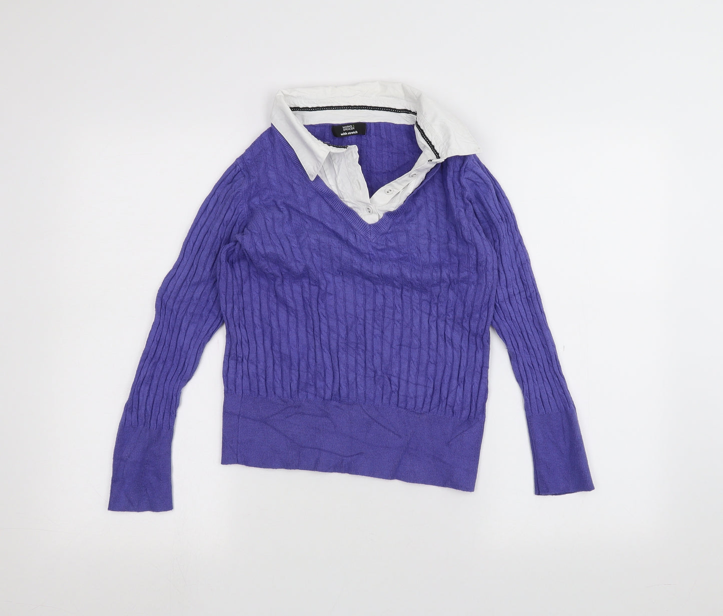 Marks and Spencer Womens Purple   Pullover Jumper Size 16