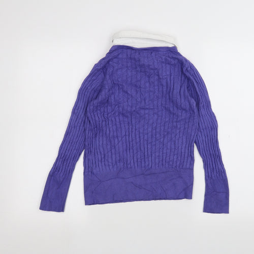 Marks and Spencer Womens Purple   Pullover Jumper Size 16